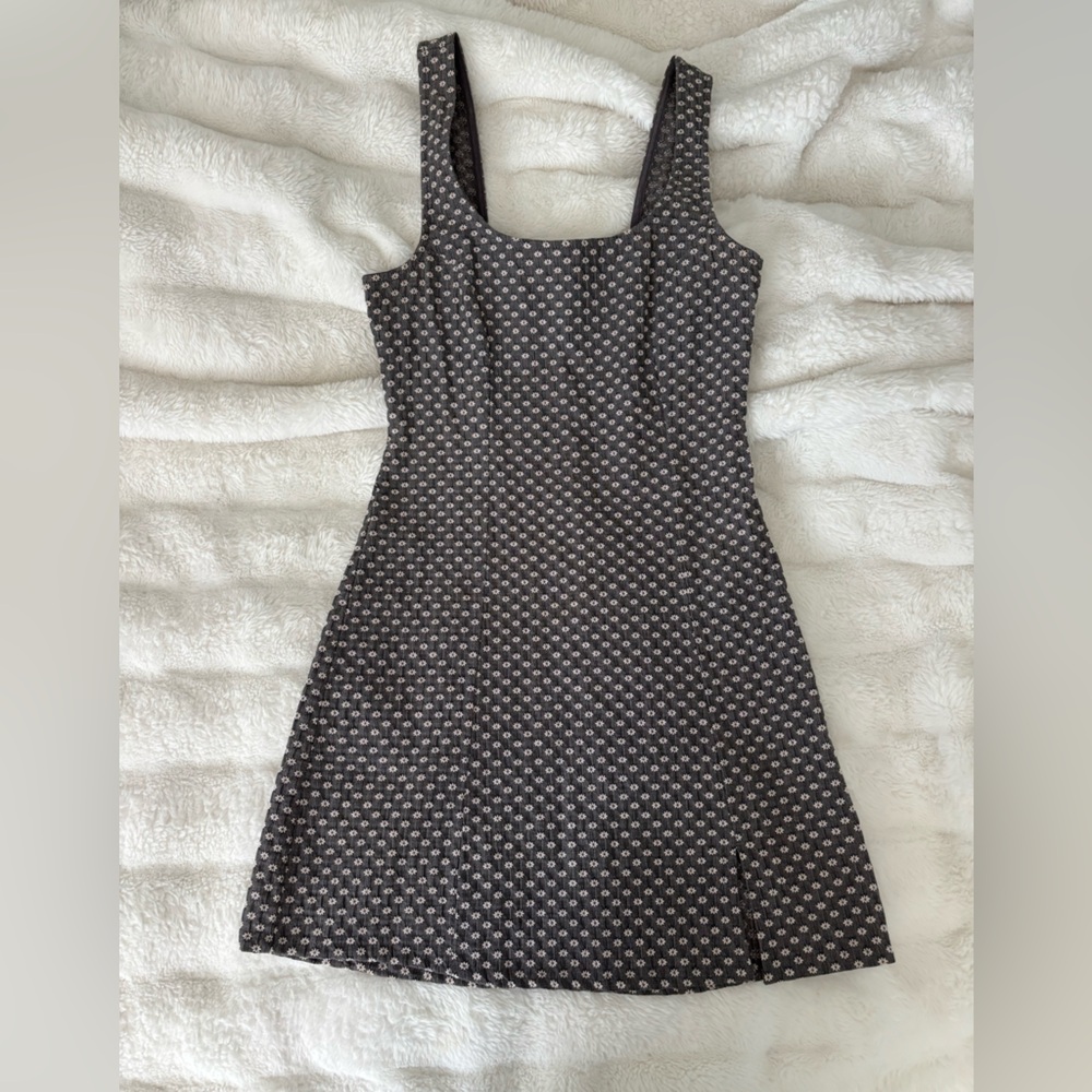Urban outfitters Black and White Patterned Sleeveless Dress